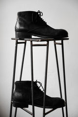 The Last Conspiracy LIEBSNE Waxed Suede Zip Boots Danish handmade shoe brand waxed suede rear zipper short boots