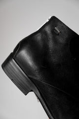 The Last Conspiracy LIEBSNE Waxed Suede Zip Boots Danish handmade shoe brand waxed suede rear zipper short boots
