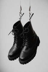 HARE Military Zip Boots Japanese brand military style rear zipper mid-calf boots