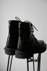 HARE Military Zip Boots Japanese brand military style rear zipper mid-calf boots