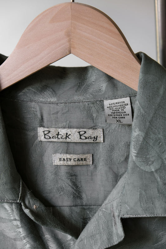 Vintage “Batik Bay” Full Print Rayon Shirt 復古嫘縈花襯衫