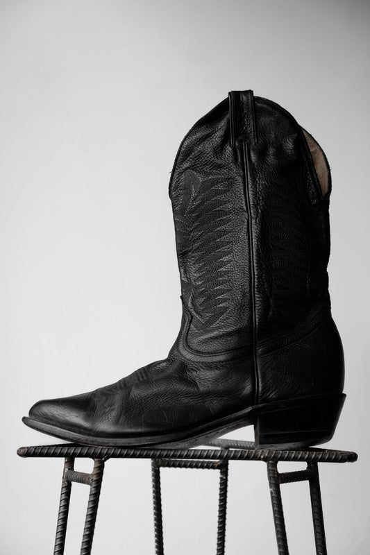 ”BOULET” Leather Cowboy Western Boots 復古雕花牛仔西部靴