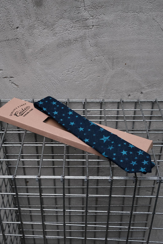 Calee Star Print Tie BLUE 日系復古美式品牌 藍色星星領帶 全新