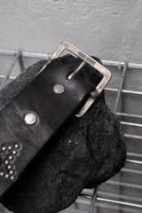 HTC Hollywood Trading Company CAPRICORN Studded Belt 美國古董皮件品牌 摩羯座字體鉚釘皮帶