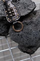 Cut Rate Baltimore Studded Leather Key Holder 美國手工皮件品牌 黑色鉚釘皮革鑰匙扣