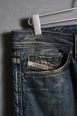 DIESEL x ADIDAS Washed Denim Jeans 愛迪達聯名 水洗刷色丹寧牛仔褲