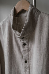 CONFECT nest Robe Linen Brushed Smock Shirt 日本設計師品牌 亞麻拉絨立領罩衫