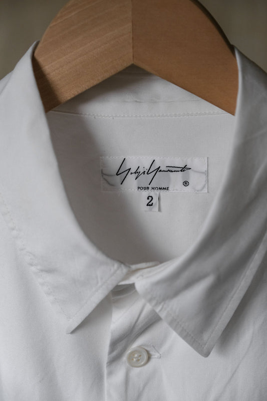 Yohji Yamamoto Pour Homme 20S/S Gathered Shirt Yohji Yamamoto wrinkled long shirt