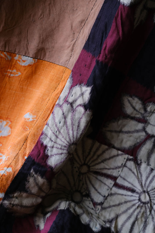 Vintage Patchwork Cloth Quilt拼接 古布棉被(商品在海葵工作室）