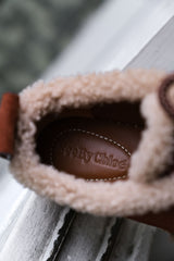 See By Chloe Shearing Espadrille Sneakers 棕褐色毛皮平底球鞋(商品在海葵工作室)