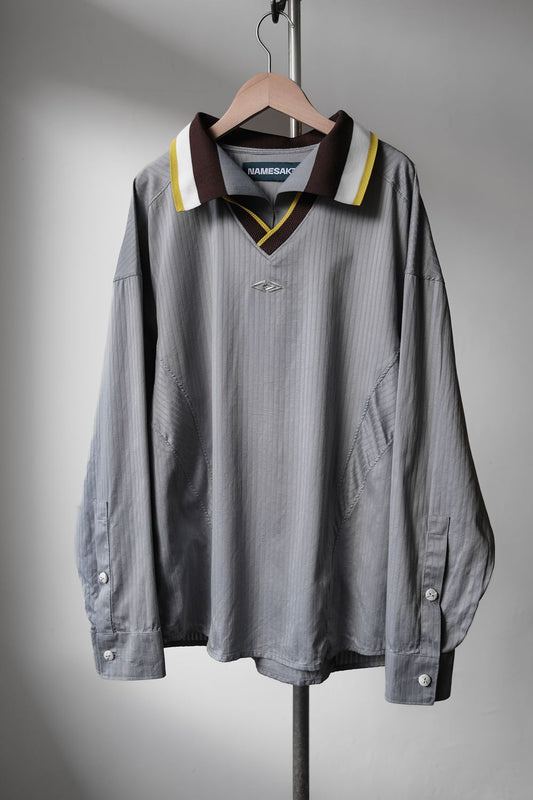 NAMESAKE Manchester Pullover Shirt 台灣設計師品牌 假兩件異材質套頭襯衫  *含吊牌及原包裝