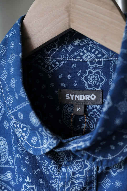 SYNDRO 18F/W Old Miner Work Shirt Taiwanese designer brand blue-dyed amoeba work shirt