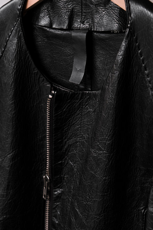 Y.Project 2011AW Leather Jacket Yohan Serfaty設計初期 先鋒無領拉鍊皮衣