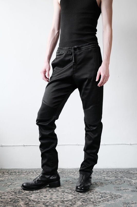 BALMAIN リブパネルバイカースウェットパンツ