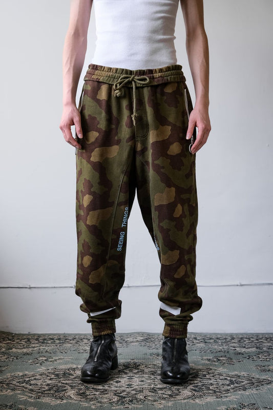 OFF-WHITE Diagonal Camo Sweat Pants 斑馬紋 迷彩縮口棉褲 葡萄牙製