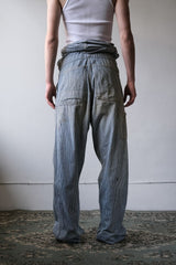 1940's Vintage “Headlight” Striped Work Coveralls