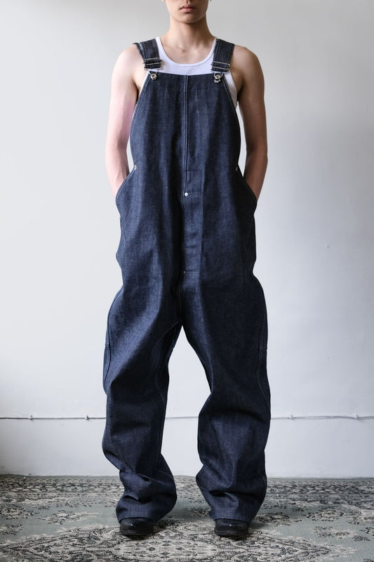 TUKI #0054 TYPE2 Indigo Denim Overalls 日本設計師品牌 原色丹寧吊帶褲