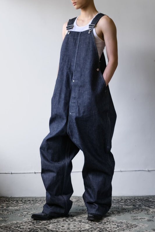 TUKI #0054 TYPE2 Indigo Denim Overalls 日本設計師品牌 原色丹寧吊帶褲