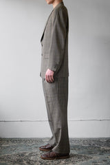 Lancas Gentleman Suit Set 淺棕格紋 單排扣成套西裝