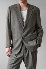 Lancas Gentleman Suit Set 淺棕格紋 單排扣成套西裝