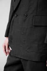 STRATHMORE by Richman スーツセット アメリカ製 ダークグレーチェック ダブルブレストスーツ