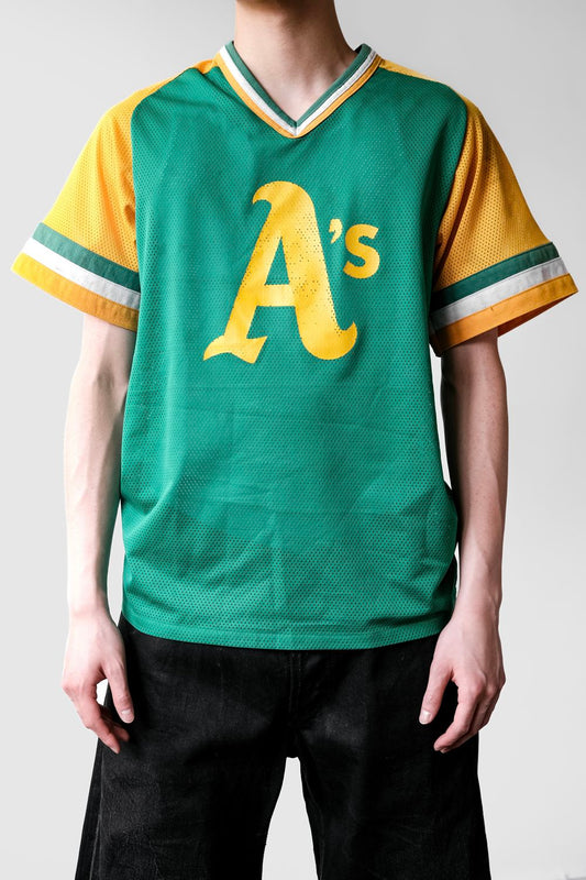 Vintage MLB Oakland Athletics Baseball Jersey American Major League Baseball Athletics mesh baseball jersey