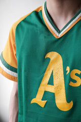 Vintage MLB Oakland Athletics Baseball Jersey American Major League Baseball Athletics mesh baseball jersey