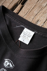 KUMA TRIBE Handmade screen printing Tee Black Bear Tribe Camping Music Festival commemorative hand-brushed Tee