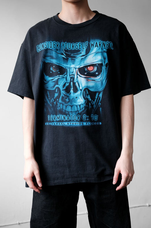 2000's Vintage Universal Studios TERMINATOR 2:3D Promo Tee Terminator 2 Vintage Movie Short T