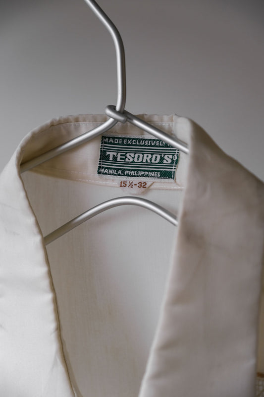 vintage “TESORD’S” Guayabera Shirt 古著刺繡古巴襯衫