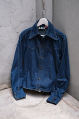 Antonio Guiseppe 1970’s Mickey Mouse Embroidered Denim Shirt 70年代嘻皮品牌 米奇刺繡丹寧襯衫