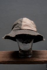 Custom Remake Distressed Canvas Bucket Hat 舊化 拼布 雙色 改製 帆布 漁夫帽