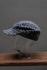 N.S.B.Q.MC仁 Jacquard Knitted Shemagh Army Cap Military Cap 寧死不屈 復刻公發鋼印謝米格軍帽 藍色