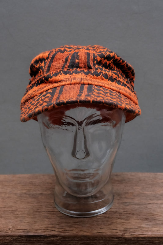 N.S.B.Q. MC仁 Jacquard Knitted Shemagh Army Cap Military Cap 寧死不屈 復刻公發鋼印謝米格軍帽 橘色
