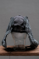Custom Hand-Painted Distressed Aviator Flap Cap手繪荊棘飛行帽