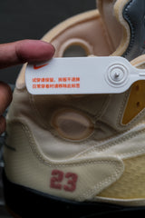 Nike Off-White x Air Jordan 5 Retro SP "Sail" 經典Virgil Abloh聯名限量球鞋喬丹五代
