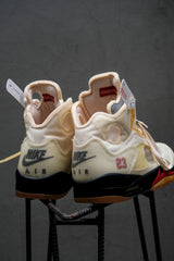Nike Off-White x Air Jordan 5 Retro SP "Sail" 經典Virgil Abloh聯名限量球鞋喬丹五代