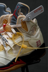 Nike Off-White x Air Jordan 5 Retro SP "Sail" 經典Virgil Abloh聯名限量球鞋喬丹五代
