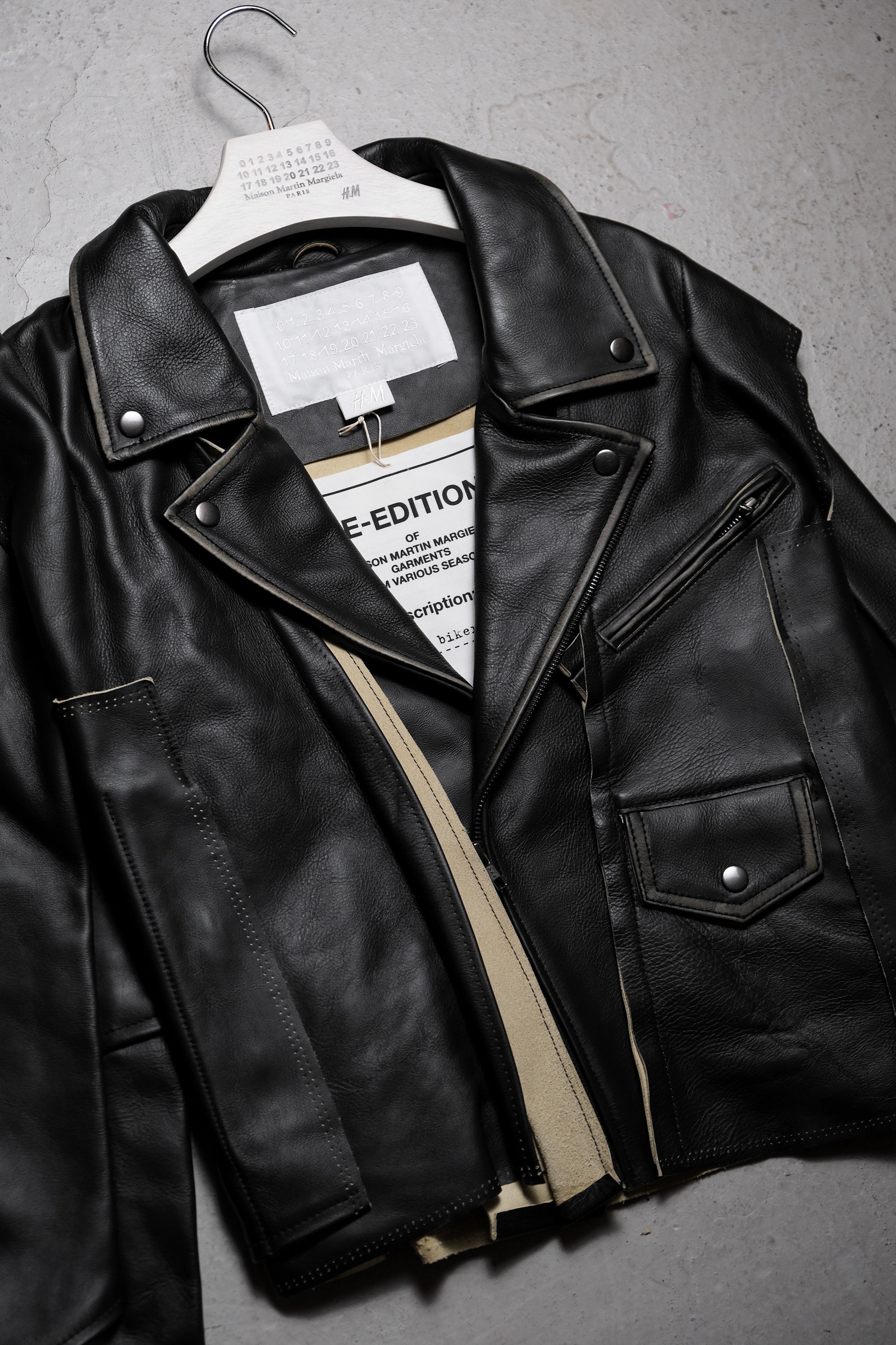 Maison martin margiela leather jacket best sale