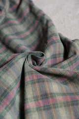 French 70's~80's Vintage Flannel Work Smock Shirt French vintage flannel plaid long work shirt (product is available at Hainan Studio)