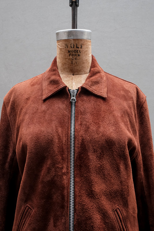 Addict Clothes AD-07 Deerskin Suede Collar Jacket 鹿皮麂皮翻領拉鍊外套 日本製