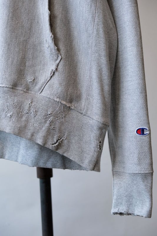 Champion Reverse Weave Distressed Faded Hoodie