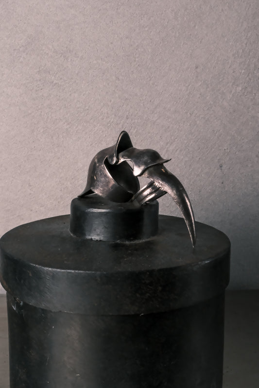 European Sterling Silver Articulated Talon Armor Ring 歐洲製 925純銀 手工硫化燻黑關節鎧甲利爪戒