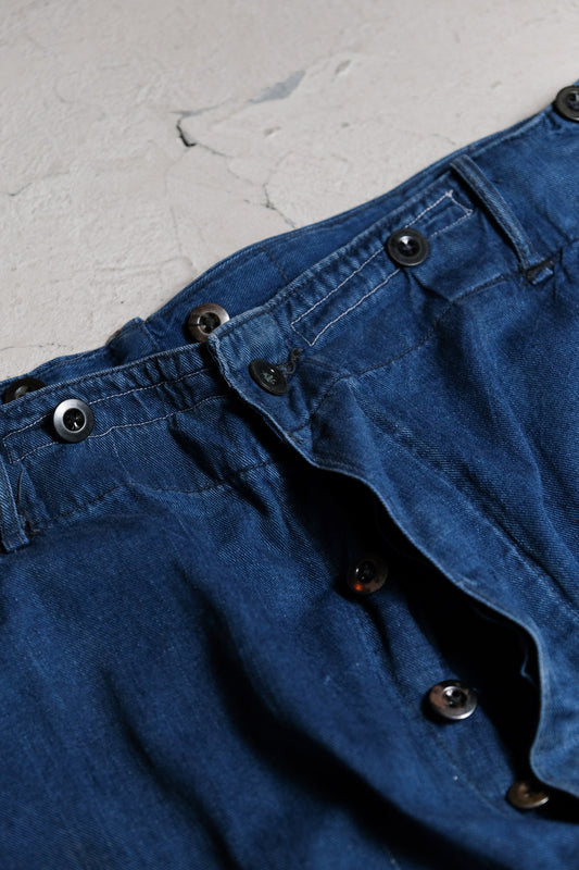 British “Fabram” 1940/50’s Vintage Work Jeans 英國老工作服製造商 藍染吊帶工作褲