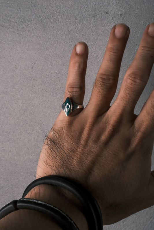 Vintage European Native American Style Silver Ring歐洲古董 印地安風格銀戒