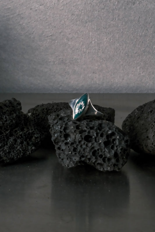 Vintage European Native American Style Silver Ring歐洲古董 印地安風格銀戒