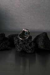 Vintage German Art Deco Blue Stone Ring – 835 Silver 德國古董 裝飾藝術 藍石 835銀戒