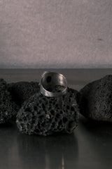 European Vintage Motif Blue Stone Ring – 925 Silver歐洲花紋藍石 925銀戒