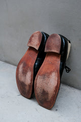 Paul Harnden Shoemakers Black and White Leather Lace-up Ankle Boots 英國先鋒品牌 黑白拼接皮革綁帶短靴 英國手工製作