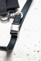 Bagjack + Yorozu "shoulder set" 柏林手工包品牌聯名系列 皮革銀環鍊手機掛包 Cobra扣具